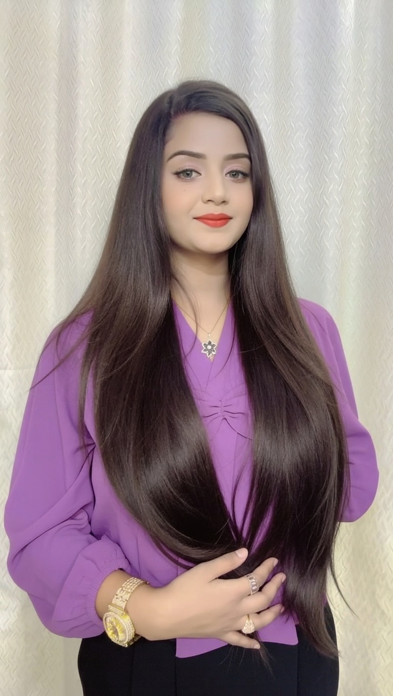 (স্টেট বপ কাটিং) ন্যাচারাল ব্রাউন 30 ইঞ্চি লম্বা ফুল উইগ (Full Wig )